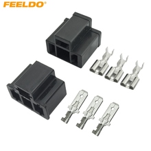 FEELDO 10Set Car Motorcycle H4/HB2/9003 Waterproof DIY Male/Female Quick Adapter Connector Terminals Plug Kit #FD-3917 2024 - buy cheap