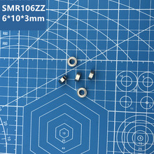 Free shipping High quality SMR106ZZ (10PCS) 6*10*3 mm Stainless Steel Miniature SMR106 ZZ Ball Bearings SMR106-ZZ 2024 - buy cheap