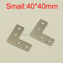 100pcs 40*40*14mm Stainless Steel L Shape Furniture Corner Brackets Right Angle Connector Mounting Bracket Protector K223 2024 - buy cheap