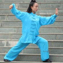 25 Colors Women's Tai chi Uniform Martial arts Wushu Wing Chun Kung fu Suit 2024 - buy cheap