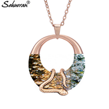 Sehuoran Women Brincos Necklaces & Pendants Ketting Choker Necklace For Woman Zinc Alloy Snake Pendients Choker Fashion Jewelry 2024 - buy cheap