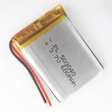 Free shipping by DHL/Fedex 100pcs 3.7V 600mAh 503040 Lithium Polymer Li Po li ion Rechargeable Battery For Driving recorder 2024 - buy cheap
