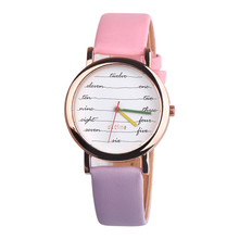 Temperament Leather Quartz Wach Women Lady Brand Design Multicolor Dial Analog Wrist Watches Women's Dress Clock Relogio 2024 - buy cheap