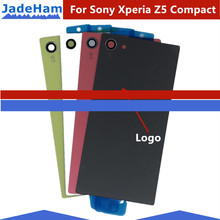 New Z5 Compact Back Battery Glass Housing Cover For Sony Xperia Z5Mini E5803 E5823 Back Door Battery Case With Sticker Adhesive 2024 - buy cheap