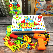 Juego de construcción 3D con taladro, juego educativo creativo, diseño de mosaico, juego de herramientas de construcción para niños, 237 Uds. 2024 - compra barato