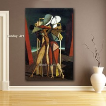 Известный Джорджио де чирико ручная роспись прекрасная Абстрактная живопись для гостиной украшение дома рисунок картины маслом на холсте 2024 - купить недорого