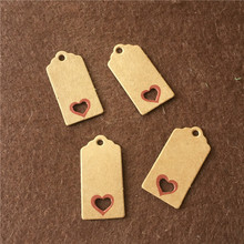 50Pcs/lot Scallop Head Carved Hollow Red Heart Small Gift Hang Tag Packing Decor Card For Candy/Flower/Bottle/Coffe Paper Labels 2024 - buy cheap