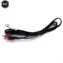 3.5mm Plug Jack to 2 RCA Male Stereo Audio Earphone Y Splitter Adaptor Cable High Speed 2024 - buy cheap