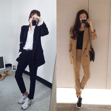 Woman suits lady suit office suit female 2020 new style fashion solid color slim business uniform two-piece suit 2024 - buy cheap