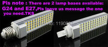 Bombilla LED tipo mazorca PL 5050 SMD, 15W, G24, E27, CE & ROHS, luz 64LED, Blanco cálido, 85V-265V, 10 Uds./lote, envío gratuito con DHL 2024 - compra barato