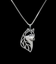 Mais novo original artesanal siberian husky pingente gargantilha colar feminino cão jóias amantes do animal de estimação presente ideia 2024 - compre barato