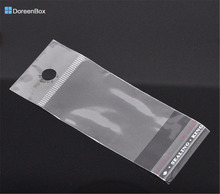 Doreen box sacos plásticos de vedação auto-adesivo claro 10x4cm (b05757)-200 peças 2024 - compre barato