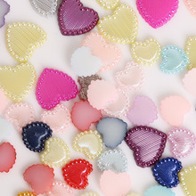 Mixed Popular Colors Half Heart Pearl 50-100pcs 10mm/14mm Loose Flat Back Beads Half Scrapbooking For Mobile Phone Embellishment 2024 - buy cheap