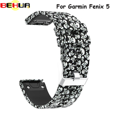 Watch band Environmental Protection Silicone 22mm Strap For Garmin Fenix 5 Plus 6 Pro 945 Replace Wrist Band Quick Release band 2024 - buy cheap