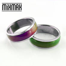 Wholesale 50PCs Mood Rings Color Change with body temperature felling men women unisex Stainless Steel Band Jewelry lots bulk 2024 - buy cheap