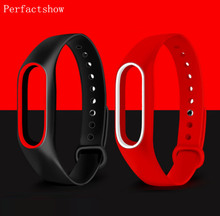 MiBand 2 Silicone Wrist Strap Bracelet Double Color Replacement watchband for Original Xiaomi Mi band 2 Wristbands belt Rubber 2024 - buy cheap