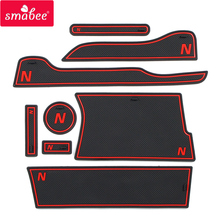 Smabee Anti-Slip Gate Slot Mat for Honda N-VAN 2018 NVAN Interior Accessories Rubber Cup Holders Non-slip mats Coaster 2024 - buy cheap