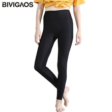 BIVIGAOS Women High Stretch Thin Gloss Leggings Black Slim Workout Leggings Ankle Length Sexy Legging Pants For Women Pantalones 2024 - buy cheap