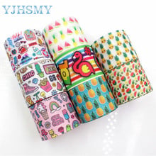 YJHSMY C-17817-679,38 mm 5 Yards Cartoon Thermal transfer Printed grosgrain Ribbons,clothing Accessories DIY package Material 2024 - buy cheap