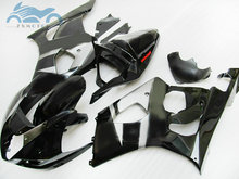 Customize Fairing kits for SUZUKI K3 GSX R1000 2003 2004 ABS motorcycle sport fairings kit GSXR 1000 03 04 black silver bodywork 2024 - buy cheap
