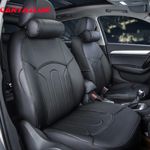 CARTAILOR Car Seat Cover for Ford Mondeo 2015 2014 PVC Leather Seat Covers Black Seat Cushion Cover Supports Auto Protector Grey 2024 - buy cheap