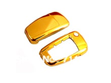 Hard Plastic Keyless Remote Key Protection Case Cover (Gold Chrome) For Audi 2024 - buy cheap