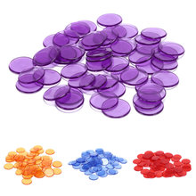 100 pces contagem bingo chips marcadores para cartões de jogo bingo plástico bingo chips para sala de aula e carnaval bingo jogos 5 cores 2024 - compre barato