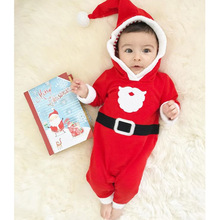 Newborn Baby Boys Girl Christmas Rompers Long Sleeve Santa Romper Jumpsuit Sleepwear Party Costume Baby Clothes DS19 2024 - buy cheap