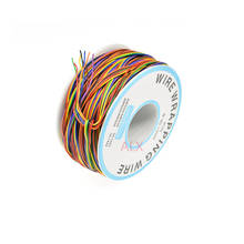 Fio de embrulho colorido, 8 cores p/n B-30-1000 30awg cabo auxiliar flexível pvc condutor eletrônico conector de fio para pcb 2024 - compre barato