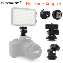 WINGRIDY Profession 1/4" Screw Hot Shoe Mount Adapter Adjustable Angle Pole For DSLR Camera Canon Nikon Flash LED Light Monitor 2024 - buy cheap