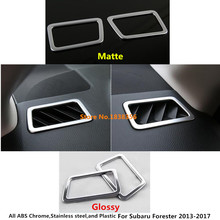 For Subaru Forester 2013 2014 2015 2016 2017 2018 Car Cover Detector Trim ABS Chrome Front Air Conditioning Outlet Vent 2pcs 2024 - buy cheap