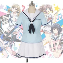 Japanese Anime BanG Dream! Kasumi Toyama Cosplay Costume Girls Cute Sailor Suit Halloween Carnival Uniform Full Sets Custom Made 2024 - buy cheap