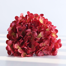 Flor de seda artificial hortênsia para decoração de casamento simulação falso buquê de flores planta hydrangea diy para o quarto decoração de casa 2024 - compre barato