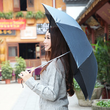 Guarda-chuva feminino com bolinhas, material sólido, antiuv, três dobras, sol e chuva, arco-íris 2024 - compre barato