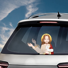 Jesus acenando decalques do limpador do carro do pvc estilo do carro janela traseira adesivos de limpador traseiro pára-brisa adesivos de carro e decalques para produtos de automóvel 2024 - compre barato