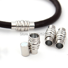 20pcs/lot Inner Hole 6mm Rhodium Color Magnetic Clasps Jewelry Bracelet Connector DIY Finding F2042 2024 - buy cheap
