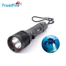 TrustFire DF-007 фонарик для дайвинга 100 м XM-L2 Светодиодная лампа магнетронный переключатель фонарь IPX8 подводный свет для дайвинга 2024 - купить недорого