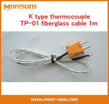 Free ship 10pcs High quality K type thermocouple/temperature measuring temperature probe TP-01 fiberglass cable 1m 2024 - buy cheap