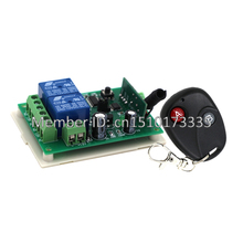 315 433 MHz Interruptor de Controle Remoto Sem Fio Universal DC 12 V 24 V 2CH 2 CH Relé Módulo Receptor RF transmissor remoto