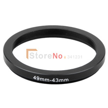 2pcs Camera 49-43mm 49 to 43 Lens Filter Step Down Ring Adapter For Canon Nikon sony all camera DSLR With Tracking 2024 - buy cheap