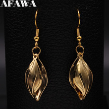 2021 Fashion Flower Stainless Steel Earrings for Women Small Gold Color Drop Earrings Jewelry pendientes mujer moda  E612735 2024 - buy cheap