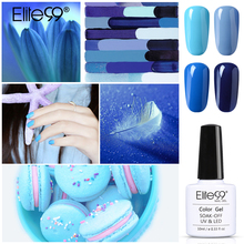 Elite99 10ml Blue Color Gel Nail Polish Semi Permanent LED UV Gel Varnish Nail Art Varnish Soak Off Gel Lacquer Nail Gel Polish 2024 - buy cheap
