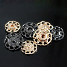 High Quality Metal Snap Buttons Hollow Floral Design Snap Buttons for Clothing Handbags Purses Replacement Sewing Materials 2024 - buy cheap