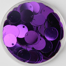 1000pcs/lot 12mm Large Round Sequins PVC Flat Round Sewing Embellishment DIY With Side Hole Craft Accessory Purple Confetti 2024 - buy cheap
