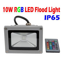 10W RGB LED Flood light Wash Floodlight Outdoor changeable Lamp with IR Remote controller colorful 2024 - buy cheap