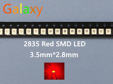Chip de diodo emisor de luz de alto brillo, LED rojo SMD 2835 de 12-20LM, 0,2 W, 620-625NM, PLCC-2, 60Ma, SMD/SMT 3528, rojo, 3000 Uds. 2024 - compra barato