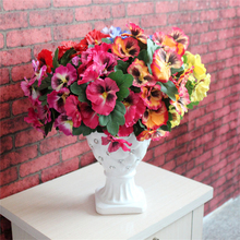 Artificial Flowers Simulation Silk Flower Pansy Wedding Party Garden Decor Plastic Fake Plant Home Decoration Accessories 2024 - buy cheap