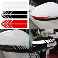 Car sticker rear view mirror side stripe vinyl for Skoda Octavia Fabia Rapid Superb Yeti Roomster 2024 - buy cheap