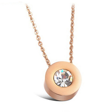 Rose Gold Color  Stainless Steel fashion Couples Pendant necklace for women 2024 - buy cheap