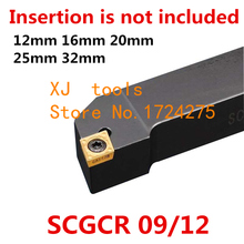 Portaherramientas de torno externo SCGCR1212H09 SCGCR1616H09 SCGCR2020K09 SCGCR2525M09, herramientas de torneado CNC 2024 - compra barato